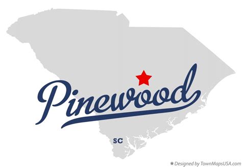 Map of Pinewood, SC, South Carolina