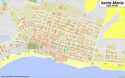 Santa Maria Map | Cape Verde | Detailed Maps of Santa Maria