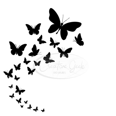 Butterfly Cricut svg Butterfly Clipart svg Butterfly Sticker svg Butterfly Swarm SVG Butterfly ...