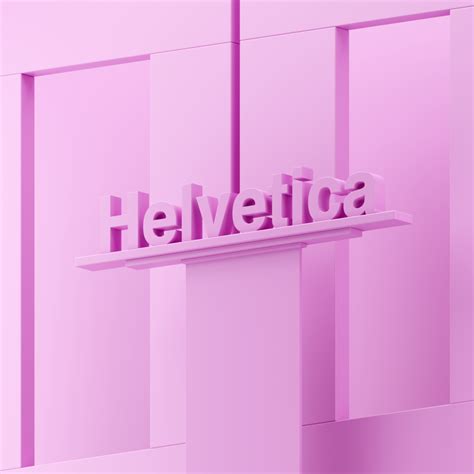 Helvetica 3d illustration by Juri Friedlein on Dribbble