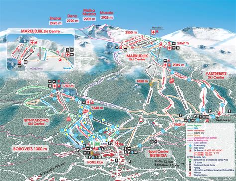 Borovets Ski Resort Piste Maps