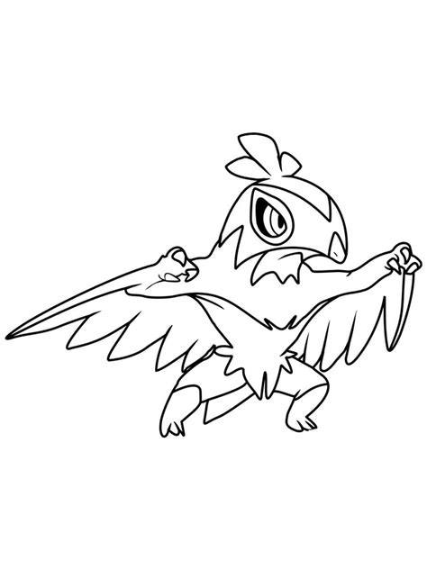 Hawlucha Pokemon coloring page - Download, Print or Color Online for Free