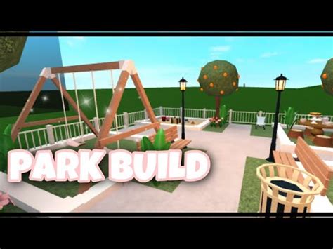 BLOXBURG: TOWN PARK BUILD - YouTube