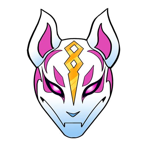 How to Draw Drift Mask from Fortnite - Really Easy Drawing Tutorial