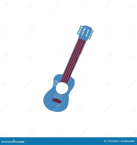 Single Hand-drawn Ukulele Icon. Symbol of a Musical Instrument Stock Vector - Illustration of ...