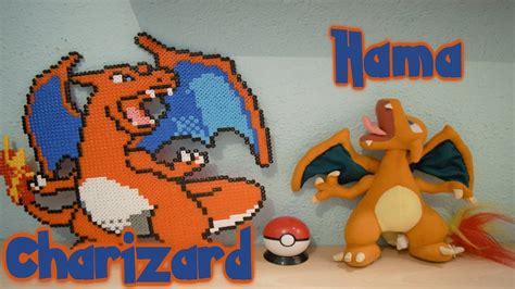 Pokémon Charizard hecho con Hama Beads - YouTube