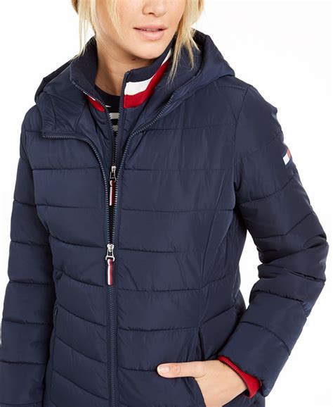 Tommy Hilfiger Hooded Puffer Jacket & Reviews - Jackets & Blazers - Women - Macy's