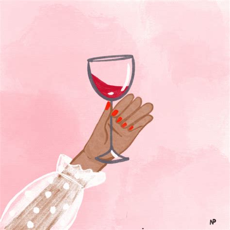 GIF - Valentines Day - NP, Red Wine, Glas, Cheers | Mädelsabend, Mädels, Valentinstag