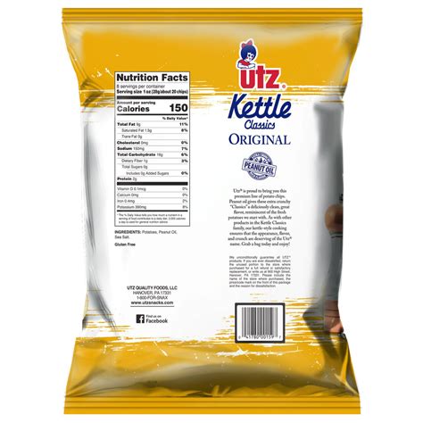 Utz Kettle Classics Potato Chips, Original – Utz Quality Foods