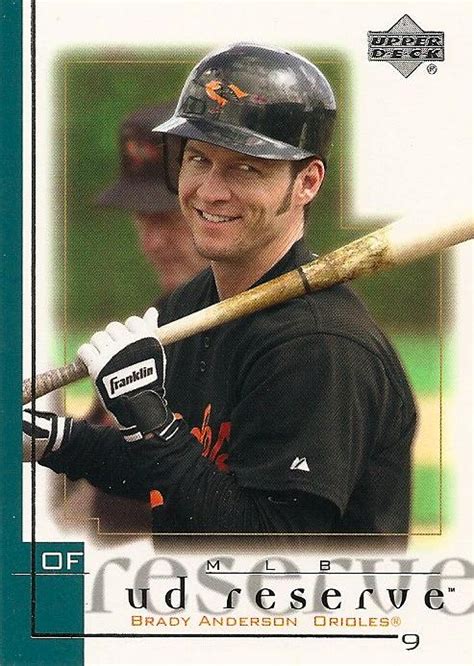 Orioles Card "O" the Day: Brady Anderson, 2001 Upper Deck Reserve #36