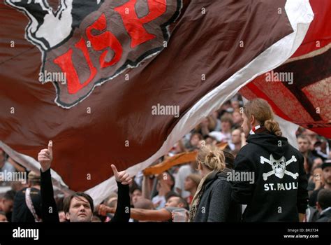 Fans, Supporters of FC St. Pauli Stock Photo - Alamy