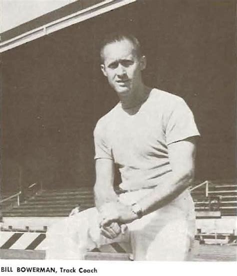 Oregon track coach Bill Bowerman 1951. From the 1951 Oregana (University of Oregon yearbook ...