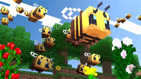 [100+] Minecraft Bee Wallpapers | Wallpapers.com