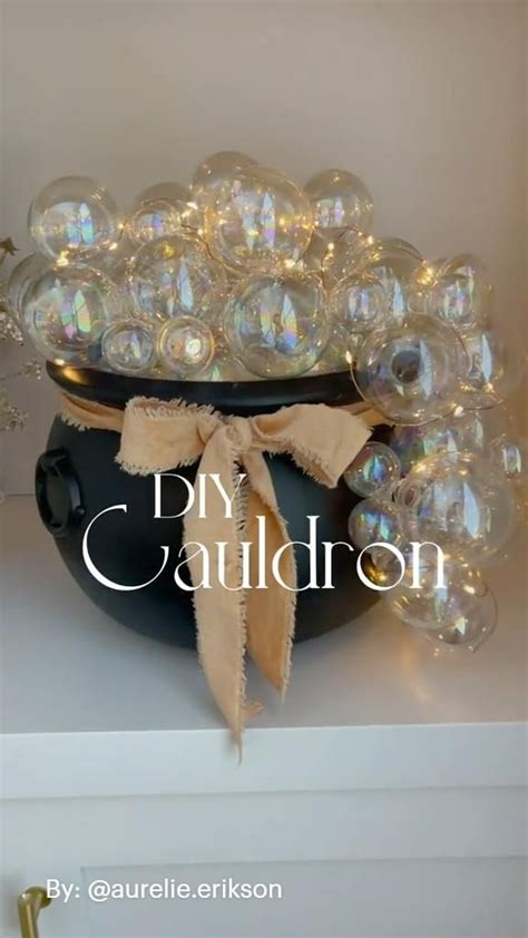 Adorable DIY Bubbling Cauldron | Halloween crafts decorations ...