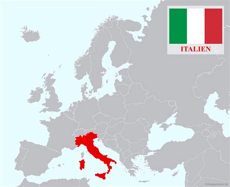 Italien Karte mit Regionen & Landkarten mit Provinzen