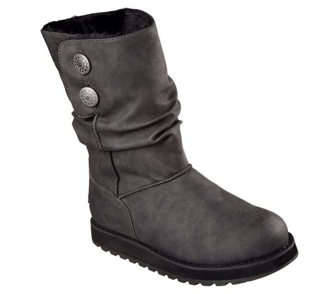 Buy SKECHERS Keepsakes - Leatherette Casual Boots Shoes