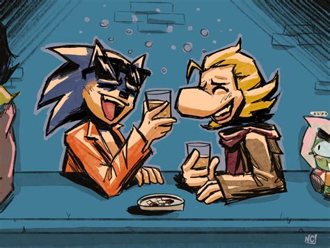 Rayman and Sonic in a Bar (Ramon and Ugly Sonic) by NisCrolasco on ...