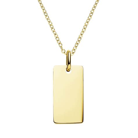 Gold Necklace With Gold Bar | vlr.eng.br