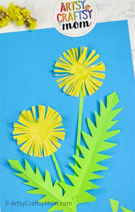 Super Simple Cupcake Liner Dandelion Craft For Kids