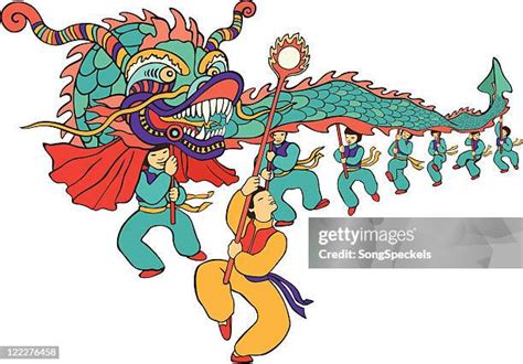 Chinese New Year Dragon Costume Photos and Premium High Res Pictures ...