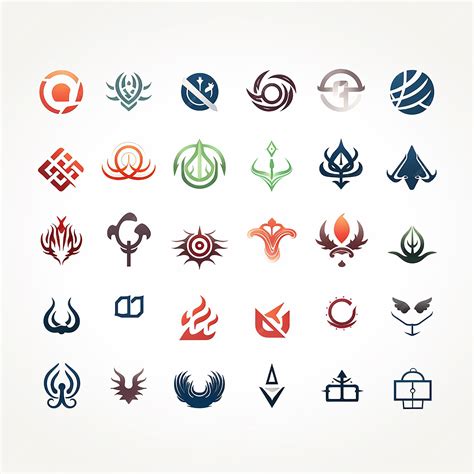 Premium AI Image | Collection of free vector logos on plain white ...