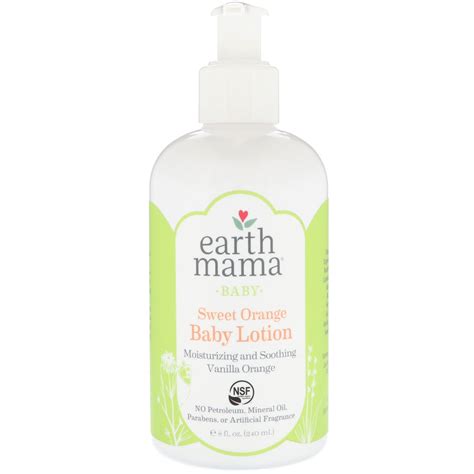 Earth Mama Sweet Orange Baby Lotion 8oz | Organic Baby Care on EarthHero