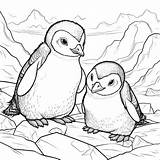 Coloring Pages Of Cute Baby Penguins sketch template