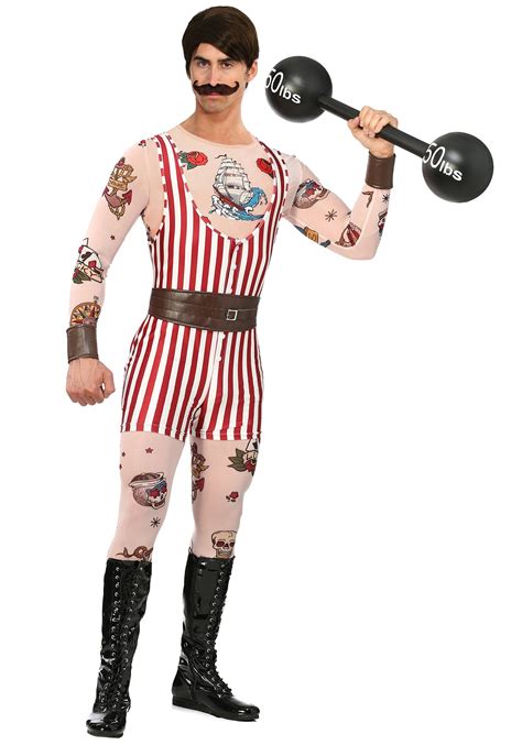 Plus Size Vintage Strongman Men's Costume