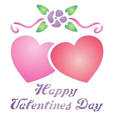 Valentines Day Hearts & Flowers Stencil http://www.amazon.com/dp ...