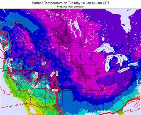 South-Dakota Surface Temperature on Wednesday 10 Mar at 12am CST