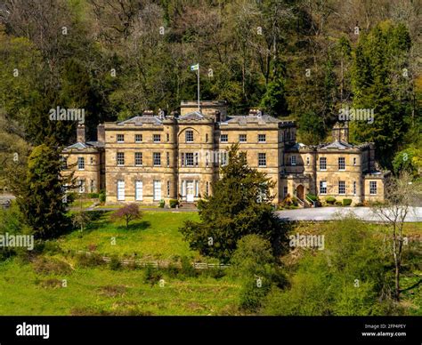 Exterior view of Willersley Castle in Cromford Derbyshire Peak District England UK an 18th ...