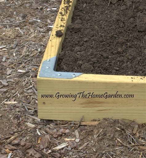 Using Brackets for DIY Corners on Raised Beds - Growing The Home Garden