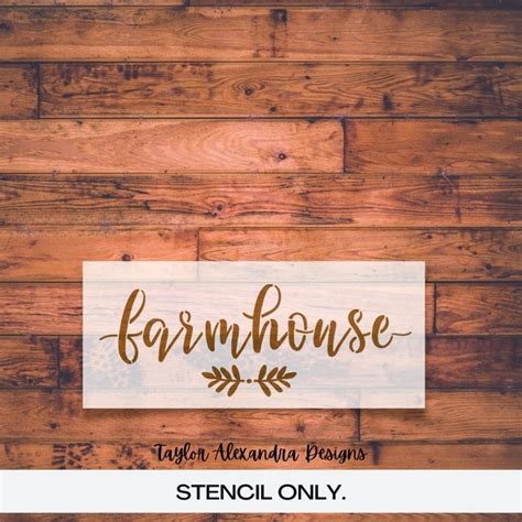 Farmhouse Stencil - Etsy