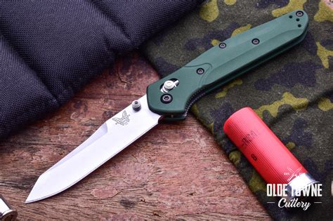 Benchmade 940 Osborne Green Aluminum - Knives for Sale