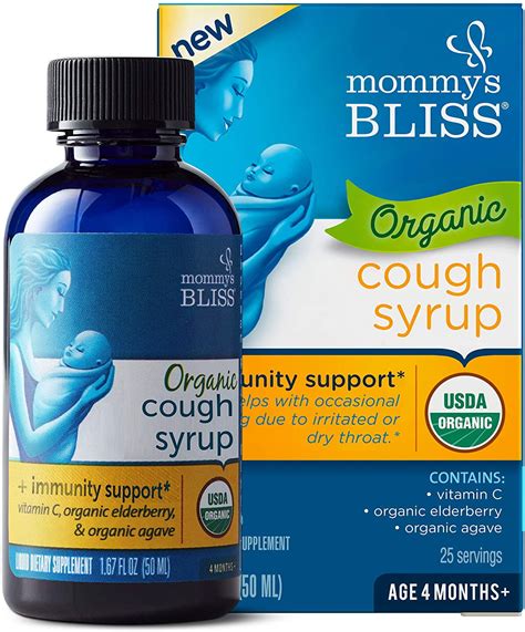 Mommy's Bliss Organic Baby Cough Syrup And Mucus Immunity Support ...