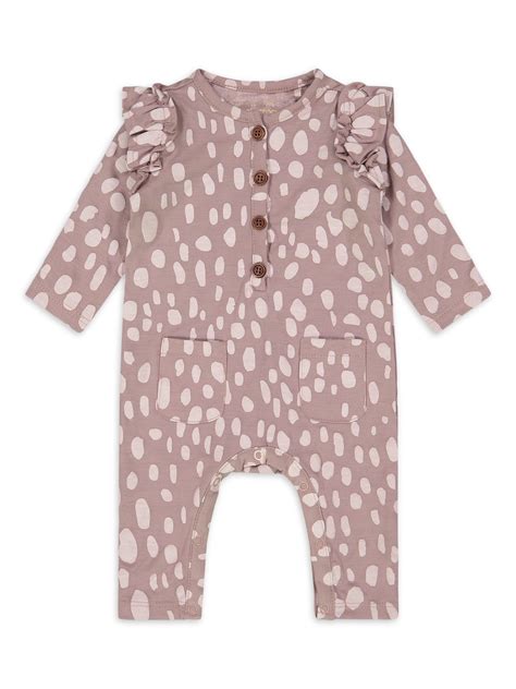 Jessica Simpson Baby Girl Ruffle Jumpsuit & Headband, 2pc - Walmart.com