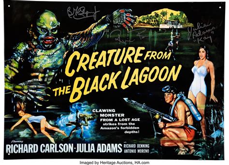 Creature From the Black Lagoon Cast-Signed Metal Poster. ... | Lot #89509 | Heritage Auctions