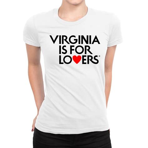 Custom Virginia Is For Lovers Ladies Fitted T-shirt By Waroenk Design ...