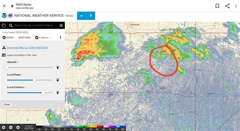 Cool little Hook echo from a observed tornado, which could of been ...