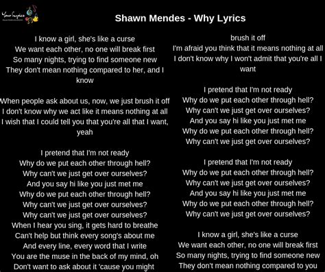 Shawn Mendes – Why Lyrics – Your Lyrics