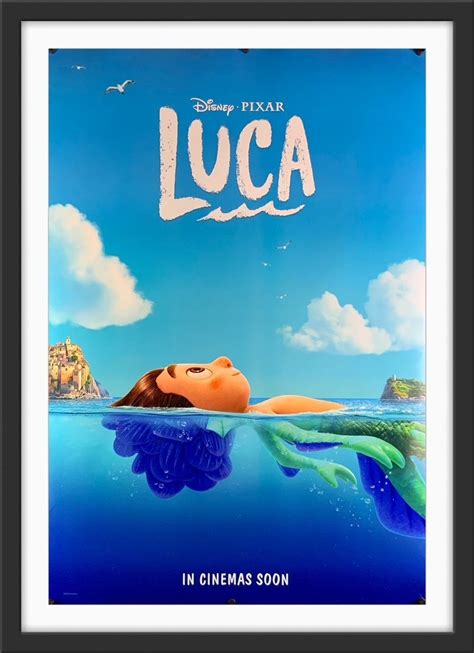 An original movie poster for the Disney / PIXAR film Luca Disney Movies ...