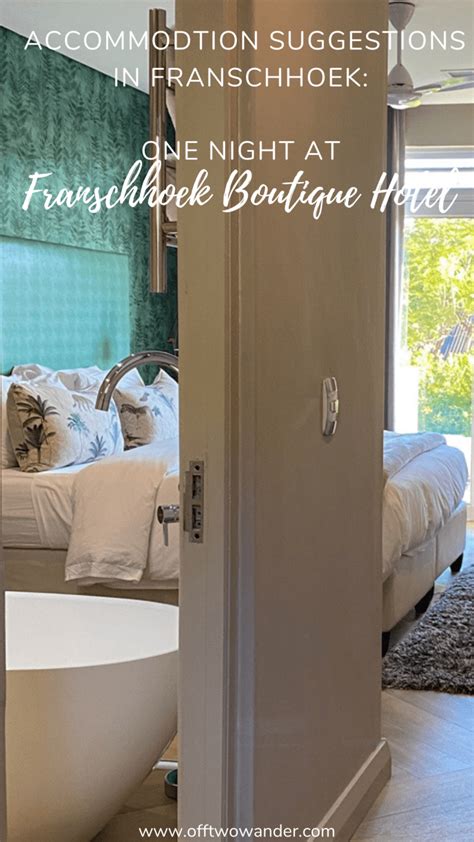 Accommodation Suggestions in Franschhoek: Franschhoek Boutique Hotel