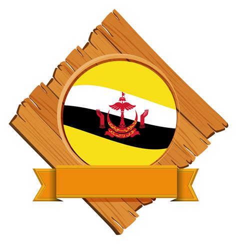 Brunei flag on wooden board 447481 Vector Art at Vecteezy