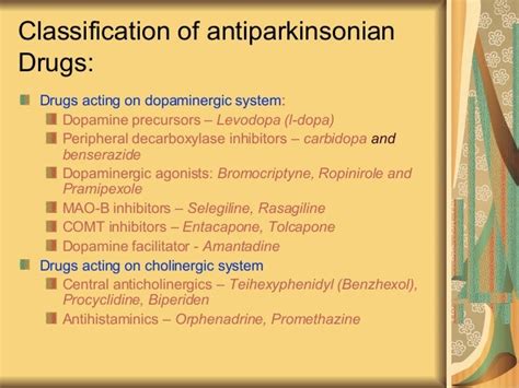 Antiparkinsonian drugs - drdhriti