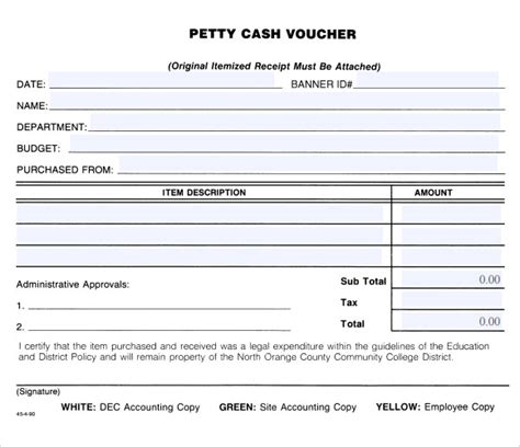 FREE 13+ Petty Cash Voucher Templates in AI | MS Word | Pages | PSD | Publisher | PDF