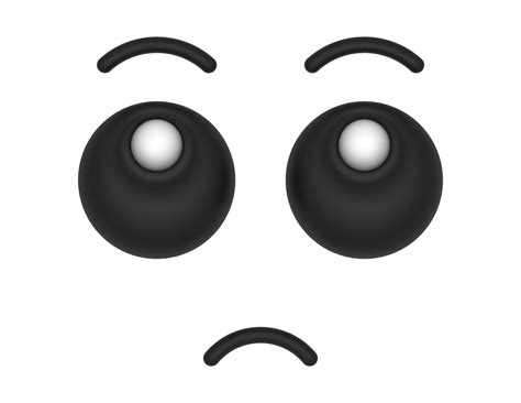 3d Cartoon Eyes Sad on a transparent background 35921988 PNG