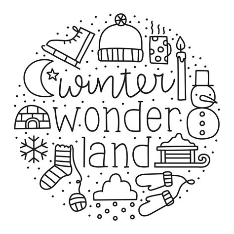 Premium Vector | Winter wonderland vector illustration