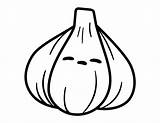 Garlic Coloring Page sketch template