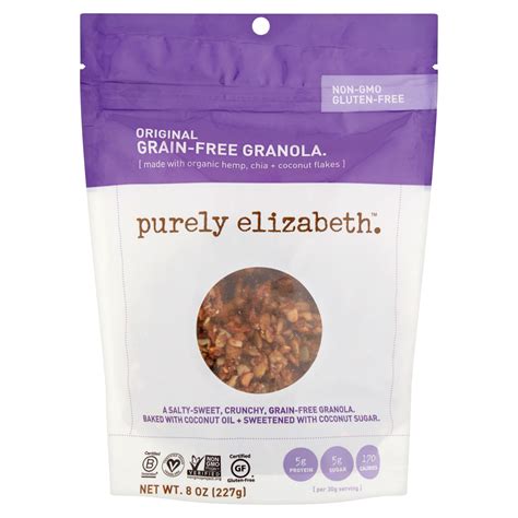 Purely Elizabeth Original Grain-Free Granola, 8 oz, 6 pack - Walmart.com