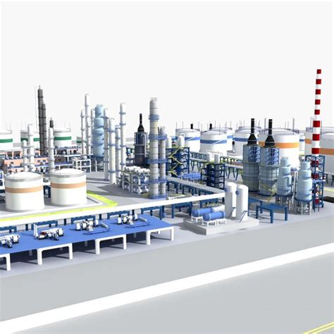 Petrochemical Industry 1 model - TurboSquid 1802892